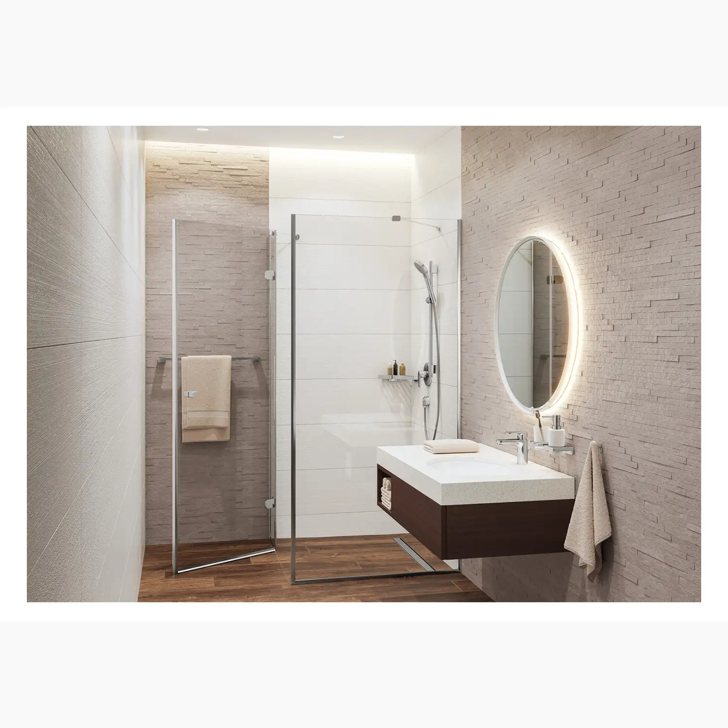 Hansgrohe Vernis Blend 100 Waschtischarmatur Chrom mit Ablaufgarnitur