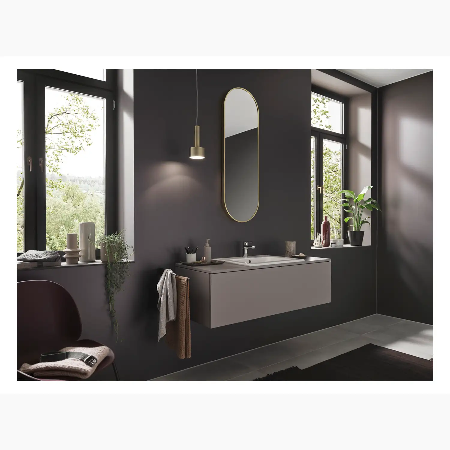 Hansgrohe Vernis Blend 100 Waschtischarmatur Chrom mit Ablaufgarnitur