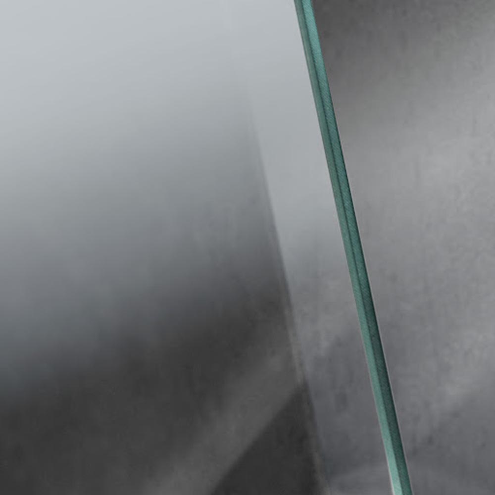 HSK Exklusiv 2.0 Drehtür-Nische 100cm-RA Schwarz matt-Bodennebel-mit Edelglasbeschichtung