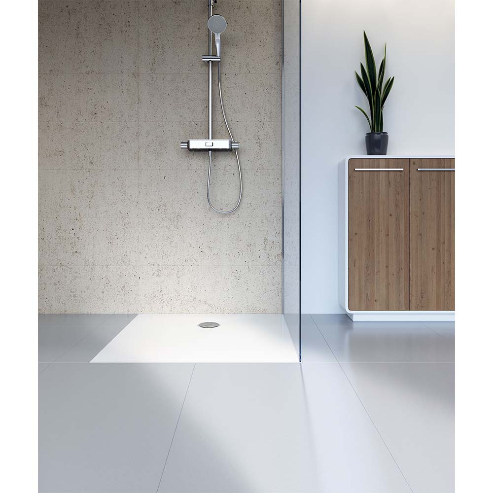 HSK Acryl Duschwanne plan, Quadrat - 90 x 90 cm-mit Dichtset HSK Acryl Duschwanne plan, Quadrat - 120 x 120 cm-mit AntiSlip-Beschichtung-mit Dichtset