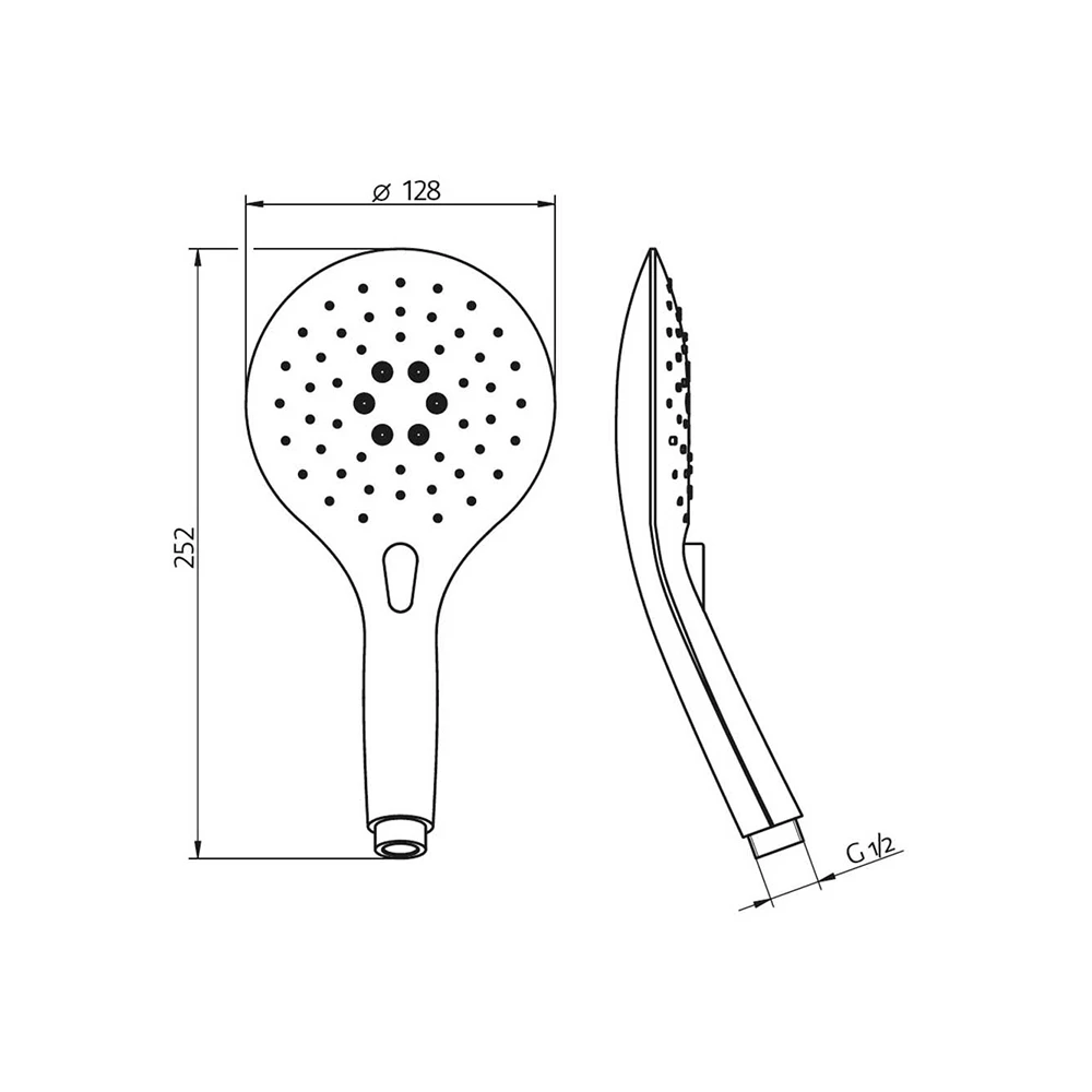 HSK Duschsystem RS 200 AquaTray Thermostat Rund mit Ablage Weiß superflach Kopfbrause ø 400 mm-Designhandbrause AquaSwitch Rund HSK Duschsystem RS 200 AquaTray Thermostat Rund mit Ablage Weiß superflach Kopfbrause ø 400 mm-Designhandbrause AquaSwitch Rund