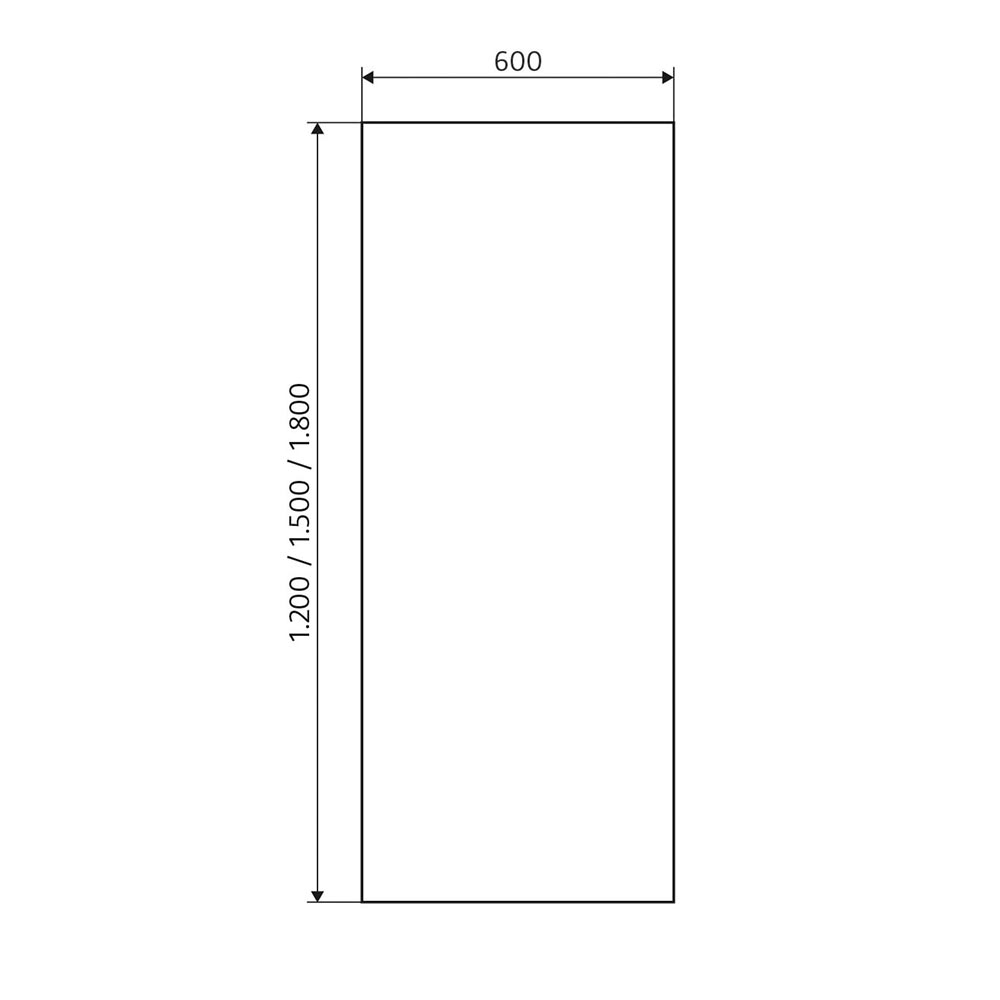 HSK Infrarot-Designheizkörper Retango mit weißer Glasfront 600 x 1200 mm-ohne Fernregler