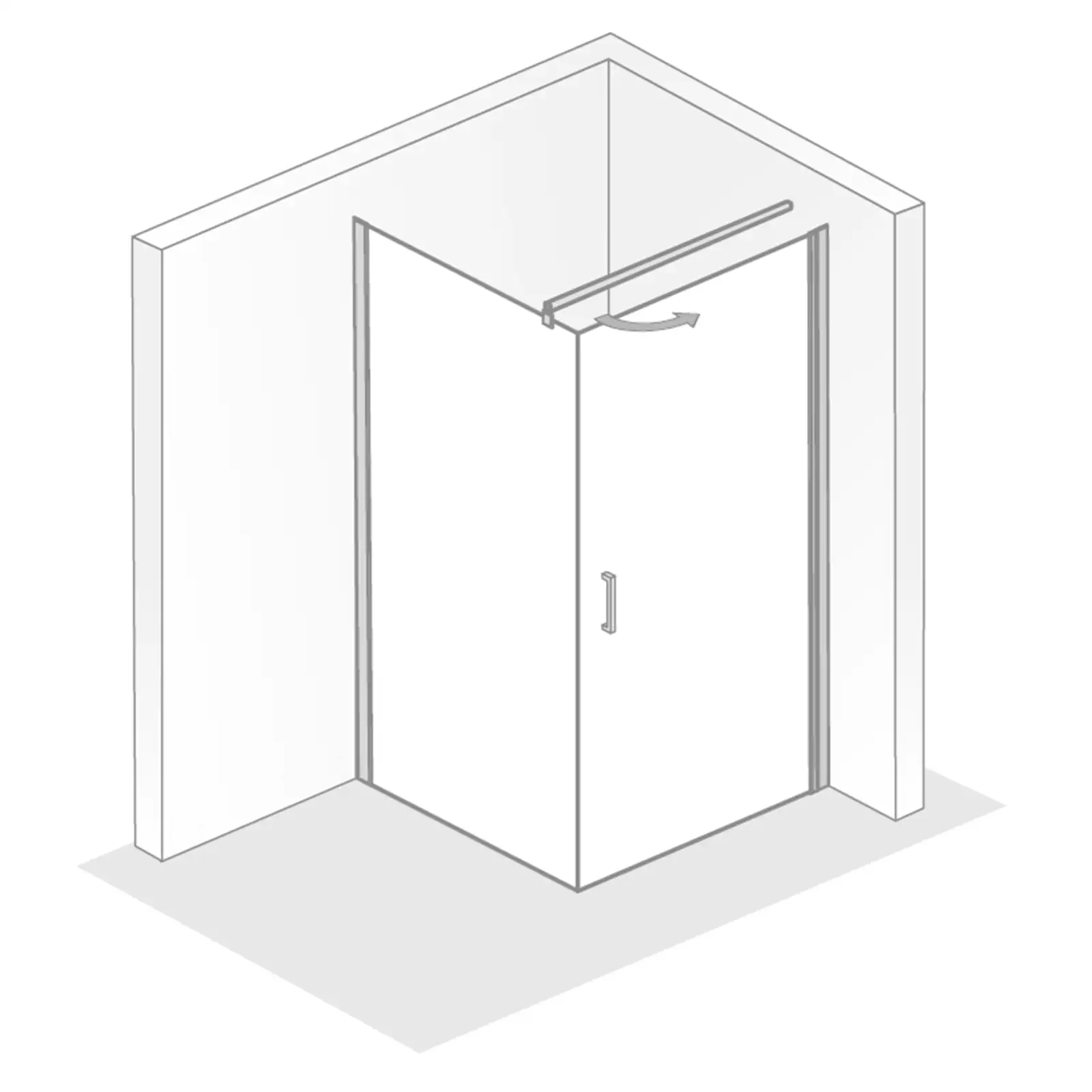 HSK Duschkabine Favorit Nova Drehtür mit Seitenwand 75x75 cm-RA-Weiß-Klar hell HSK Duschkabine Favorit Nova Drehtür mit Seitenwand 100x100 cm-RA-Chrom-optik-Linea 02-mit EGB