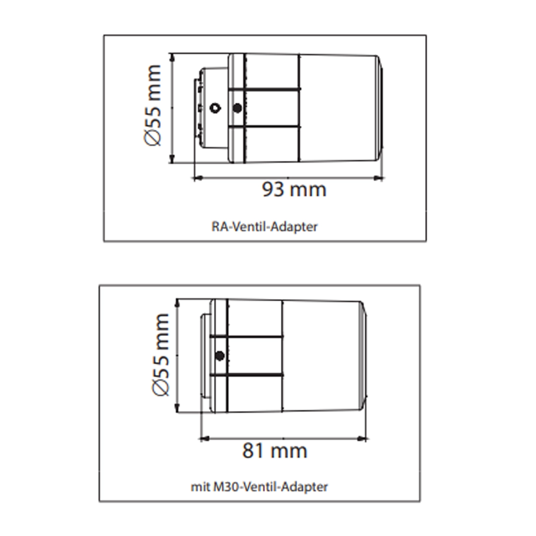 Danfoss Heizkörperthermostat ECO 4-28°C Bluetooth M30x1,5 014G1001 Danfoss Eco programmierbarer Heizkörperthermostat tz