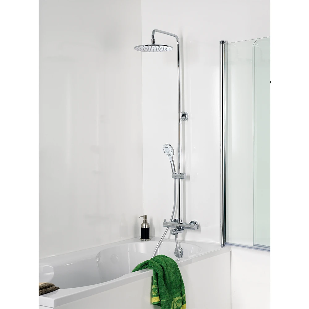 Das HSK RS 200 Badewannen-Sicherheitsthermostat Duschsystem flach, ø 250 mm