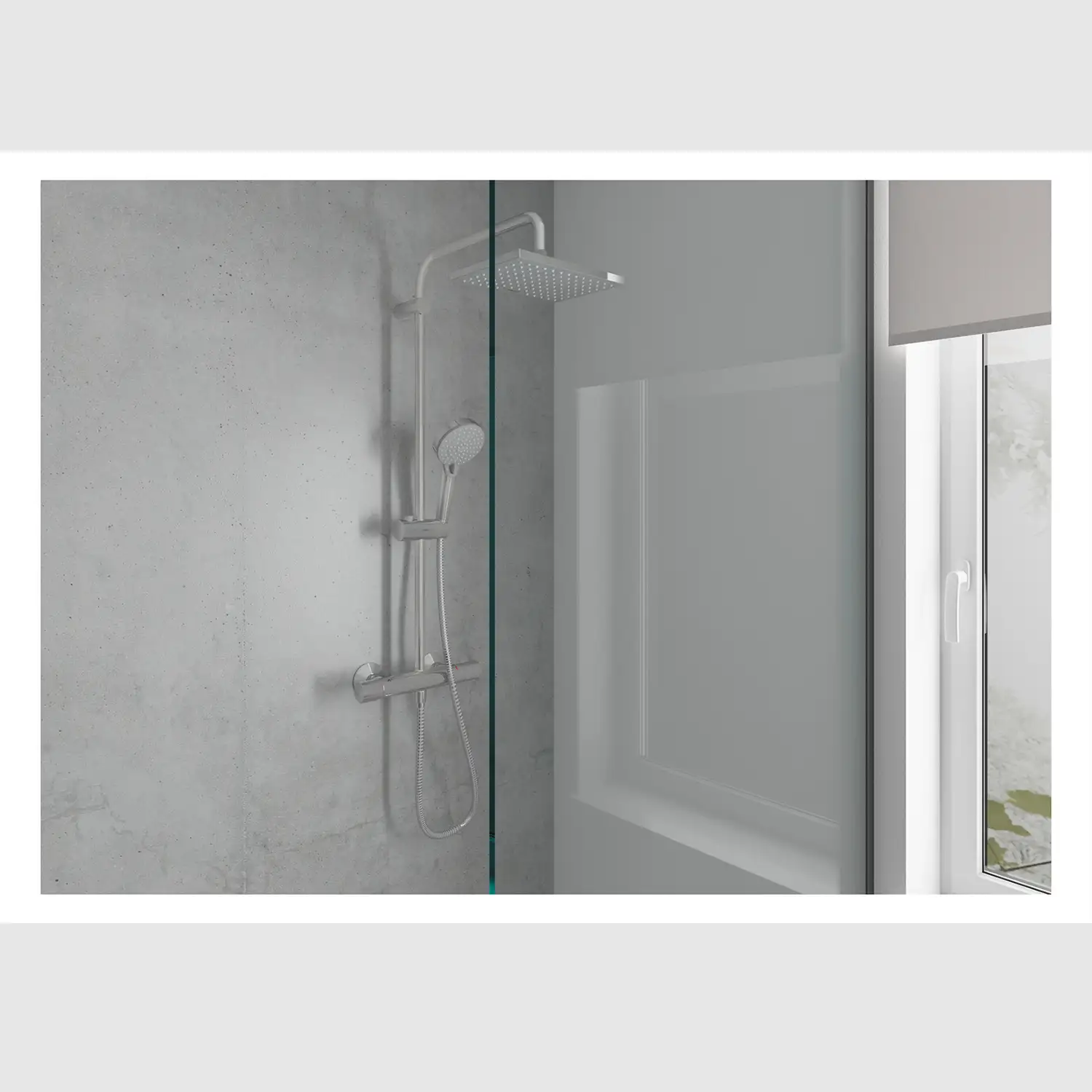 Hansgrohe Vernis Shape 230 Regendusche Showerpipe mit Thermostat Chrom