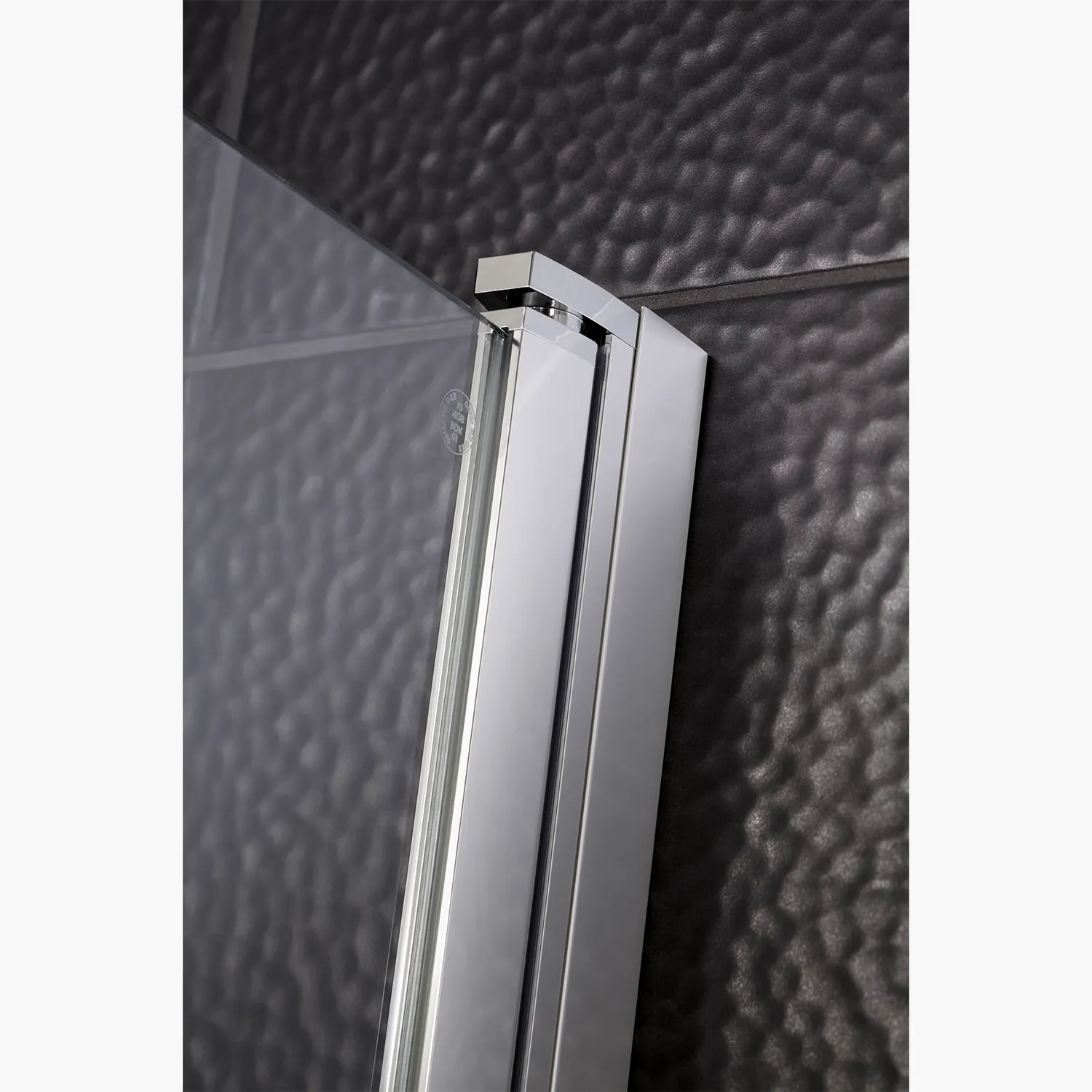 HSK Favorit Nova Eckeinstieg 4-tlg Pendeltür 100 x 100 cm Chrom-optik-Linea 02-mit Edelglasbeschichtung