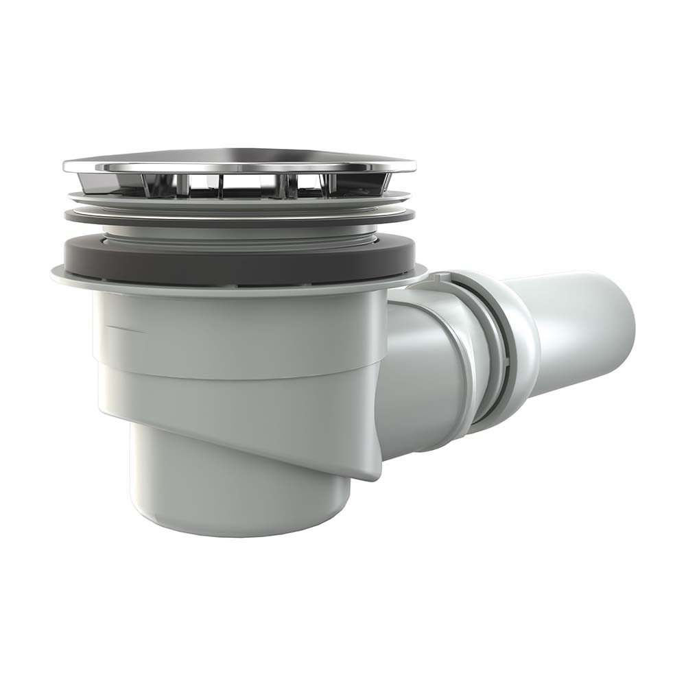 Acryl Duschwanne superflach - Halbkreis - 96 x 82 cm - Ohne Schürze pergamon Acryl Duschwanne superflach - Halbkreis - 96 x 82 cm - Ohne Schürze pergamon