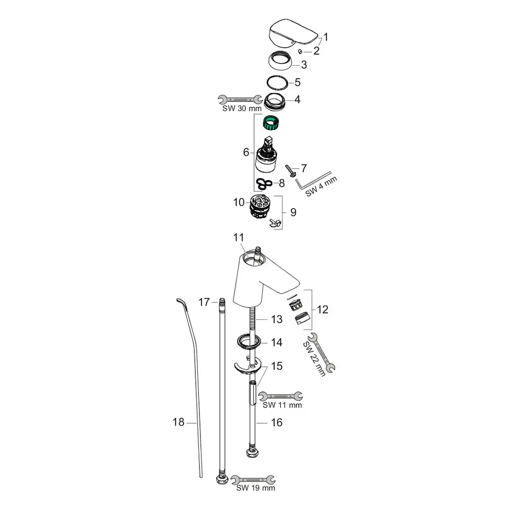 hansgrohe Waschtischmischer 70 Logis