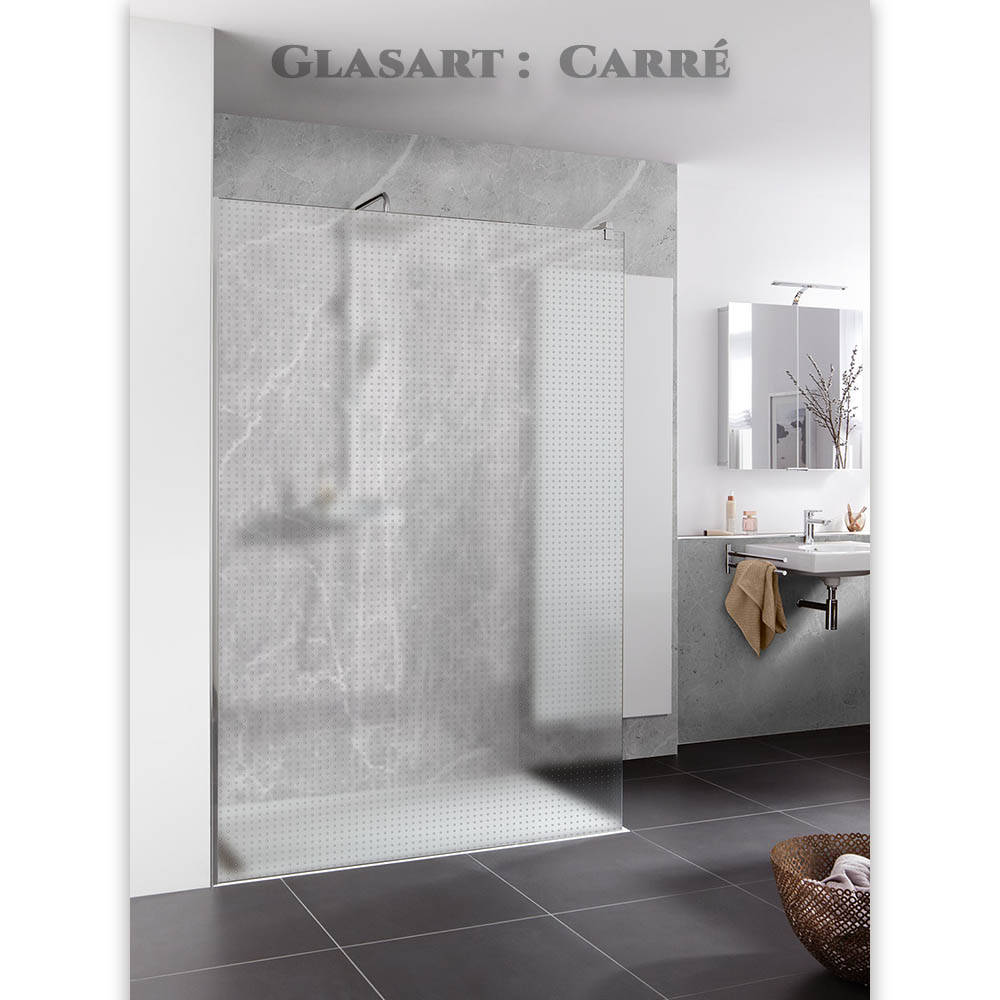 HSK Walk In Atelier Duschwand Frontelement 120 x 200cm mit TwinSeal Beschichtung Mattglas