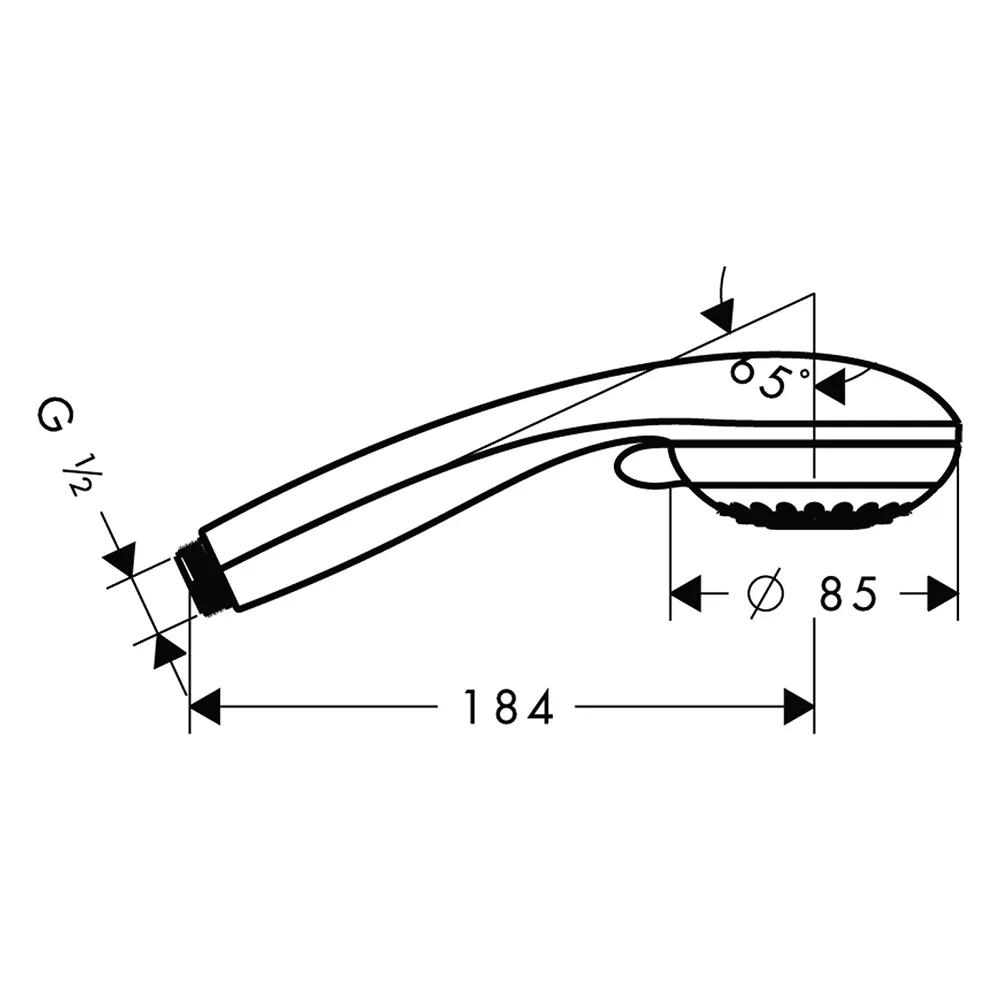 hansgrohe Handbrause Crometta 85 Vario chrom hansgrohe Handbrause Crometta 85 Vario chrom