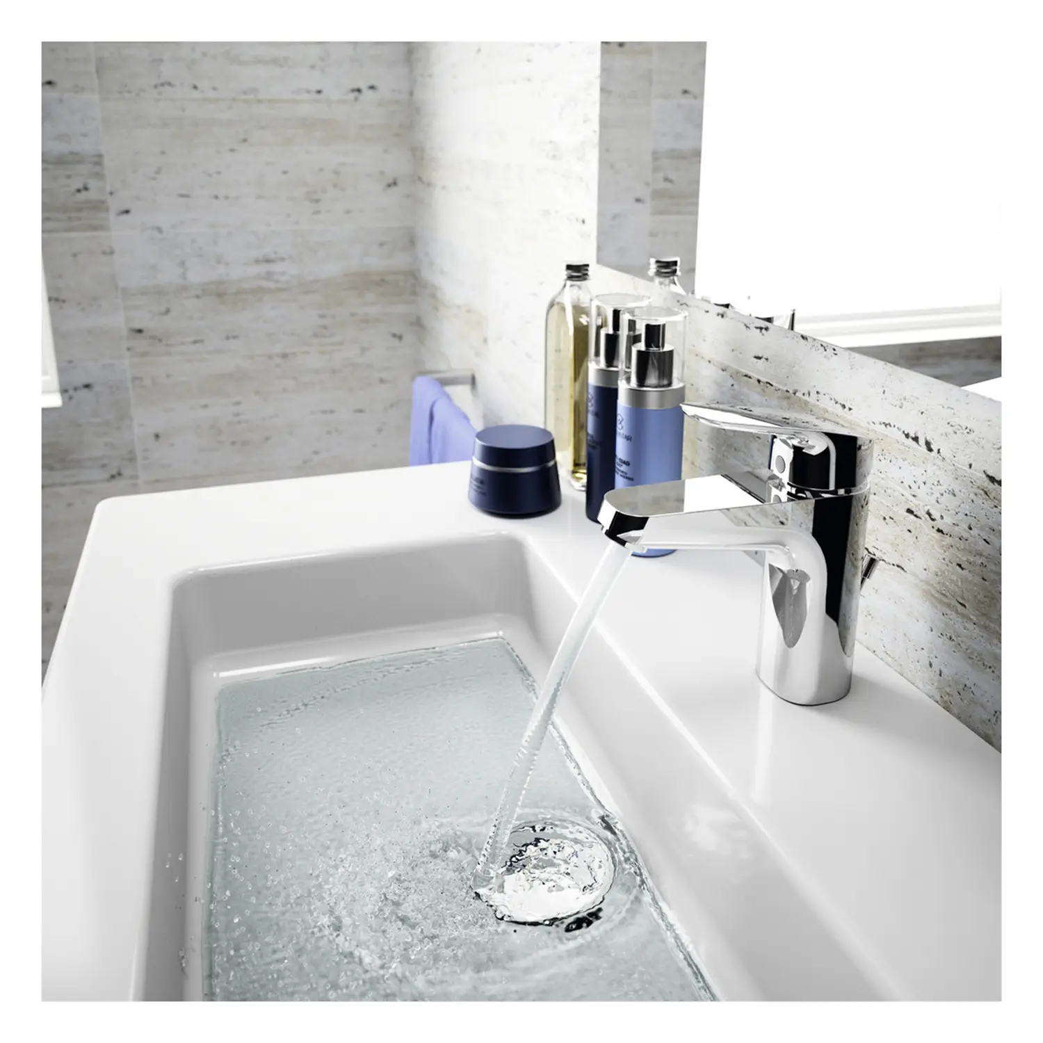 Ideal Standard Waschtischarmatur Caraflex mit Ablaufgarnitur