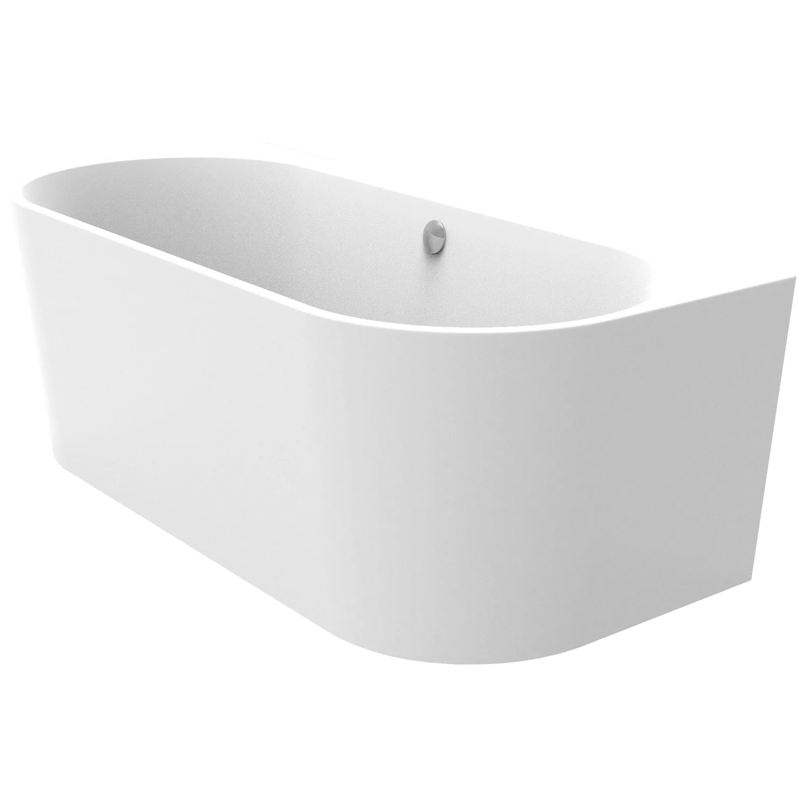 Schröder Vorwandbadewanne Themse Fine V -Weiß- 180 x 80 x 46/60 cm