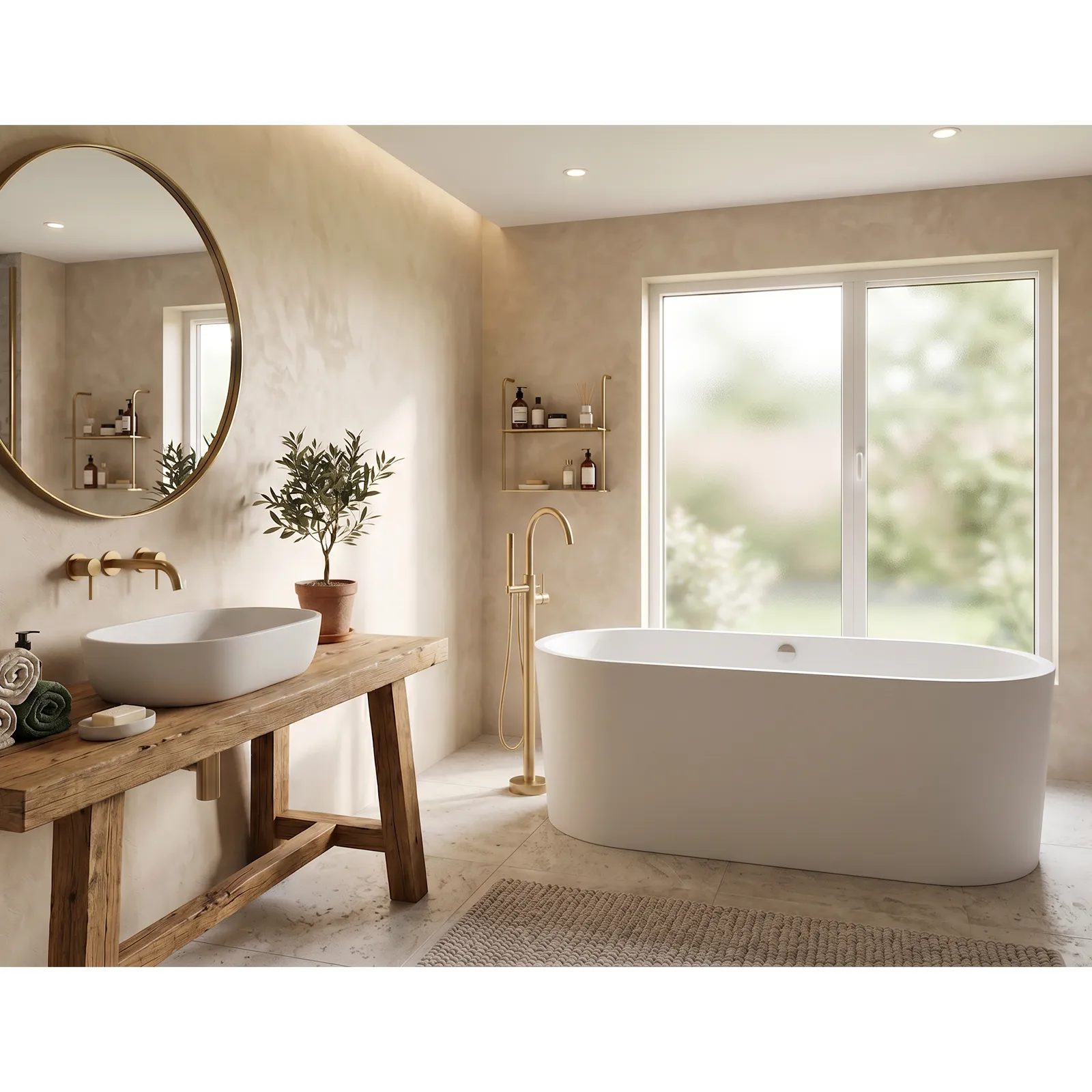 Schröder Freistehende Badewanne Themse Fine F 180 mit Schürze 178,5x75x46/60 cm