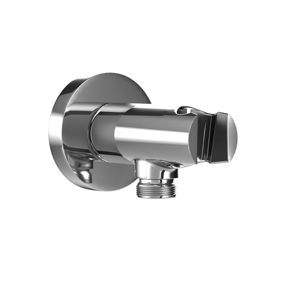 HSK Wandanschlussbogen Rund mit integriertem Handbrausehalter HSK Runder Wandanschlussbogen mit integriertem Handbrausehalter - Produkt Art.Nr. 1100132