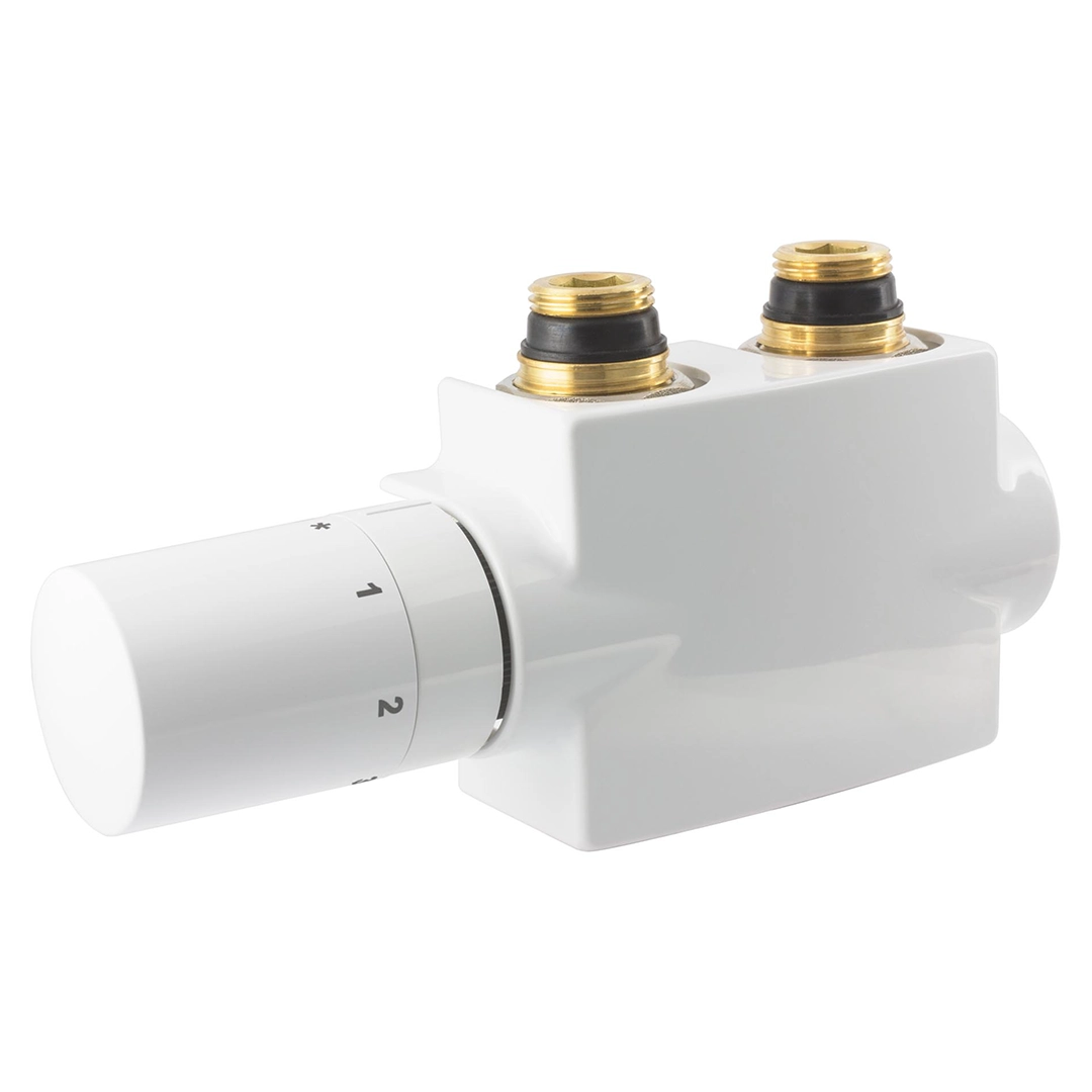 HSK Universal Multiblock Kompaktventil Mittelanschluss Eck- Durchgangsform weiß HSK Moltiblock Kopmpaktverntil weiss 890840-04