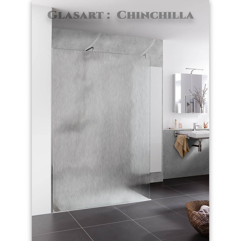 HSK Walk In Atelier Duschwand Frontelement 100 x 200cm mit TwinSeal Beschichtung Linea 01