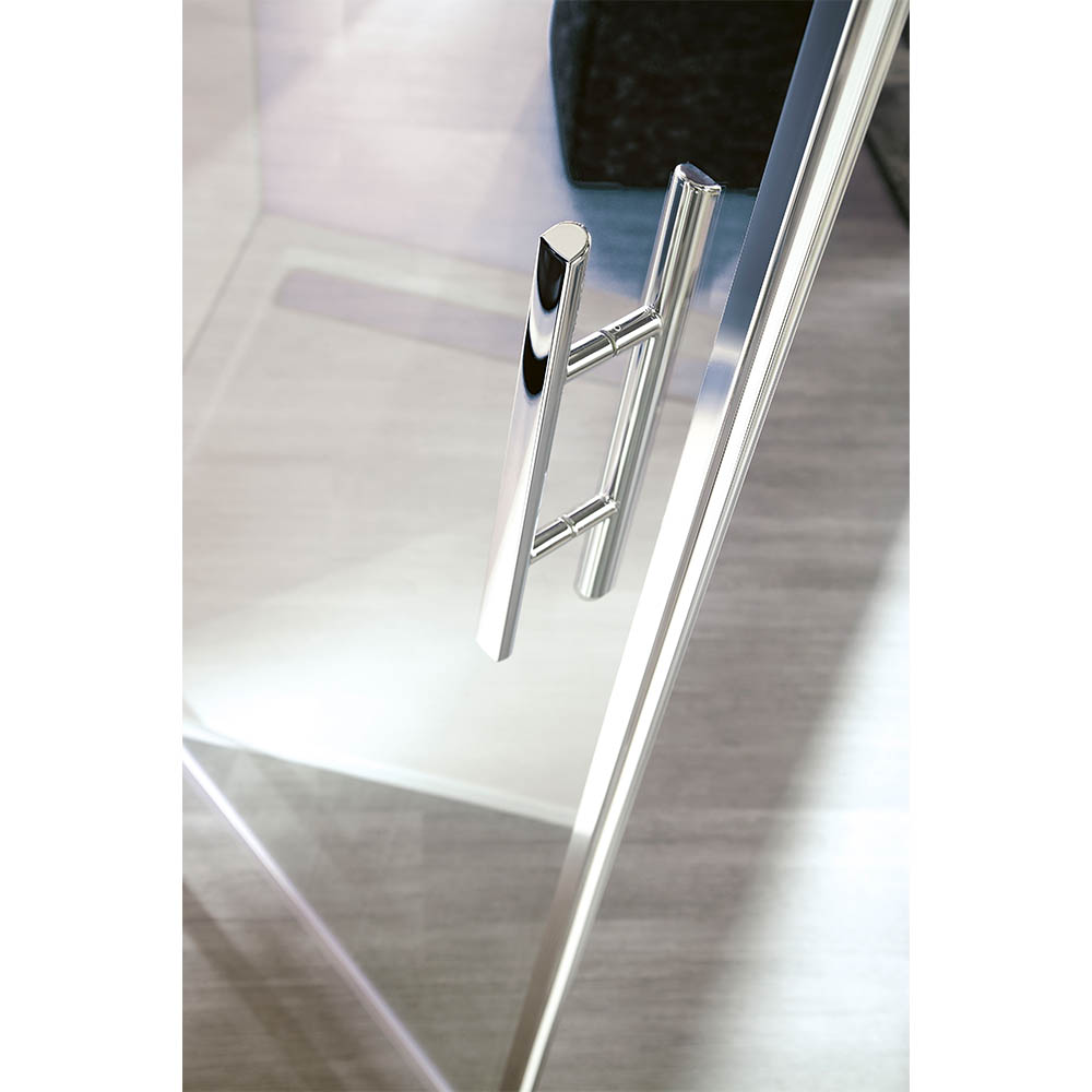 HSK EXKLUSIV Drehtür mit Nebenteil 120x200cm Linea 02-mit Edelglasbeschichtung-Chrom-optik-Stabgriff-Linksanschlag HSK EXKLUSIV Drehtür mit Nebenteil 120x200cm Linea 02-mit Edelglasbeschichtung-Chrom-optik-Stabgriff-Linksanschlag