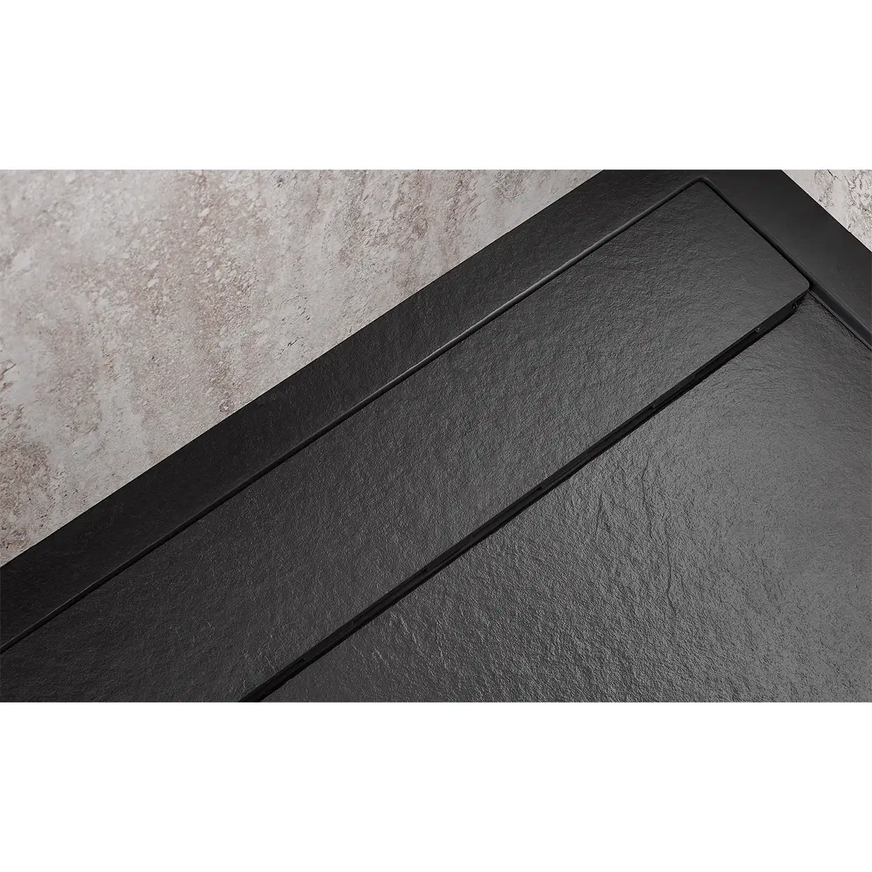 HSK Duschwanne RETA Marmor-Polymer 100 x 180 cm-sandstein-mit AntiSlip-Beschichtung