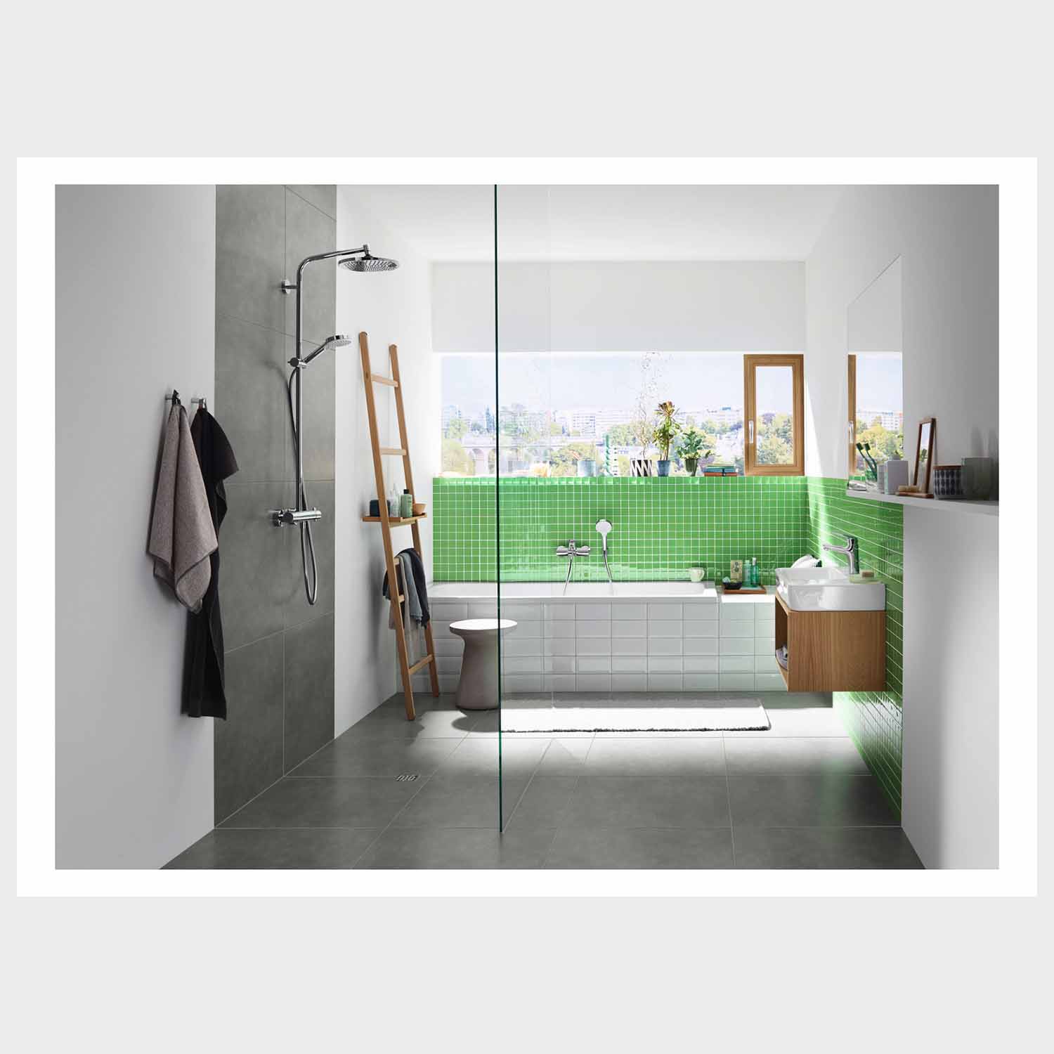 Hansgrohe Crometta S 240 Regendusche Showerpipe mit Thermostat Chrom