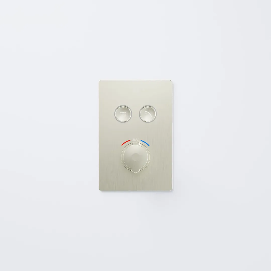 Steinberg Serie 390 Unterputz Wannen-Brause-Thermostat Brushed Nickel
