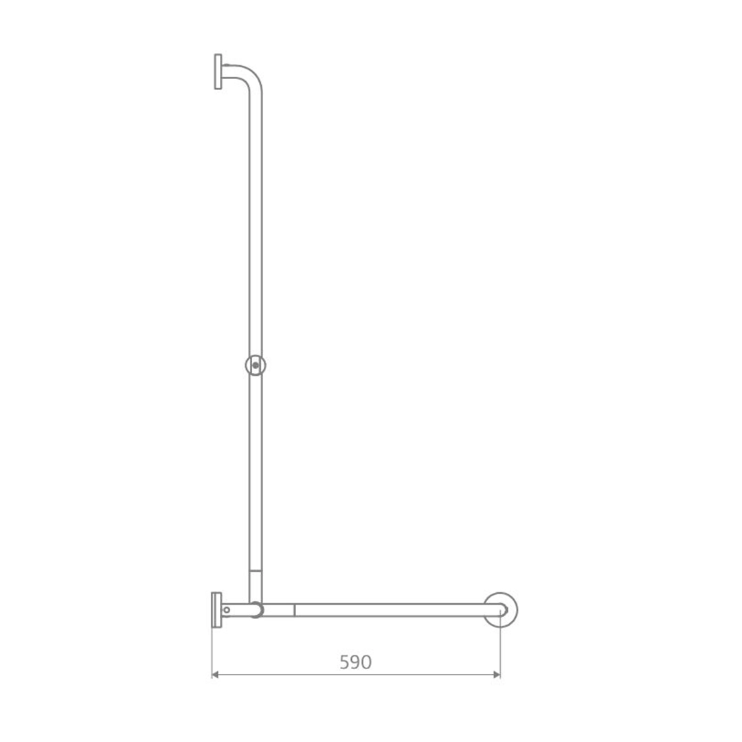 HSK Stützgriff Solida für Innenecke T-Form HSK Stützgriff Solida für Innenecke T-Form