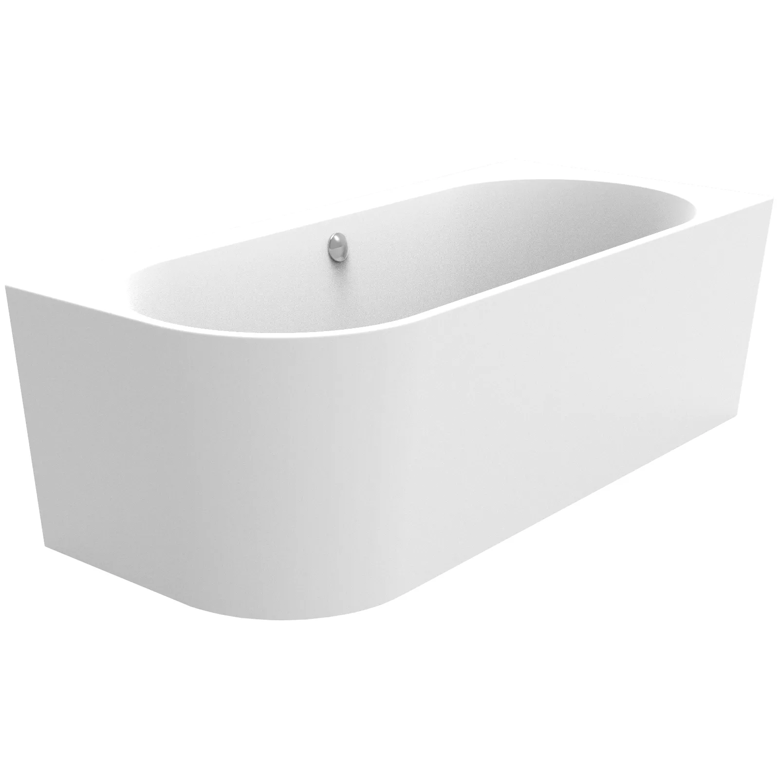 Schröder Vorwandbadewanne Themse Fine VR -Weiß- 170 x 75 x 46/60 cm