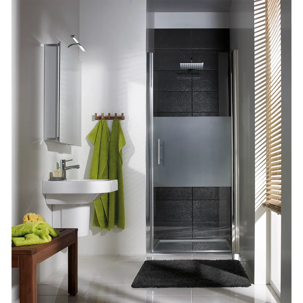 HSK Favorit Nova Drehtür Pendeltür für Nische 100x195cm Chrom-optik-Linea 02-mit Edelglasbeschichtung-Rechtsanschlag HSK Favorit Nova Drehtür Pendeltür für Nische 100x195cm Chrom-optik-Linea 02-mit Edelglasbeschichtung-Rechtsanschlag