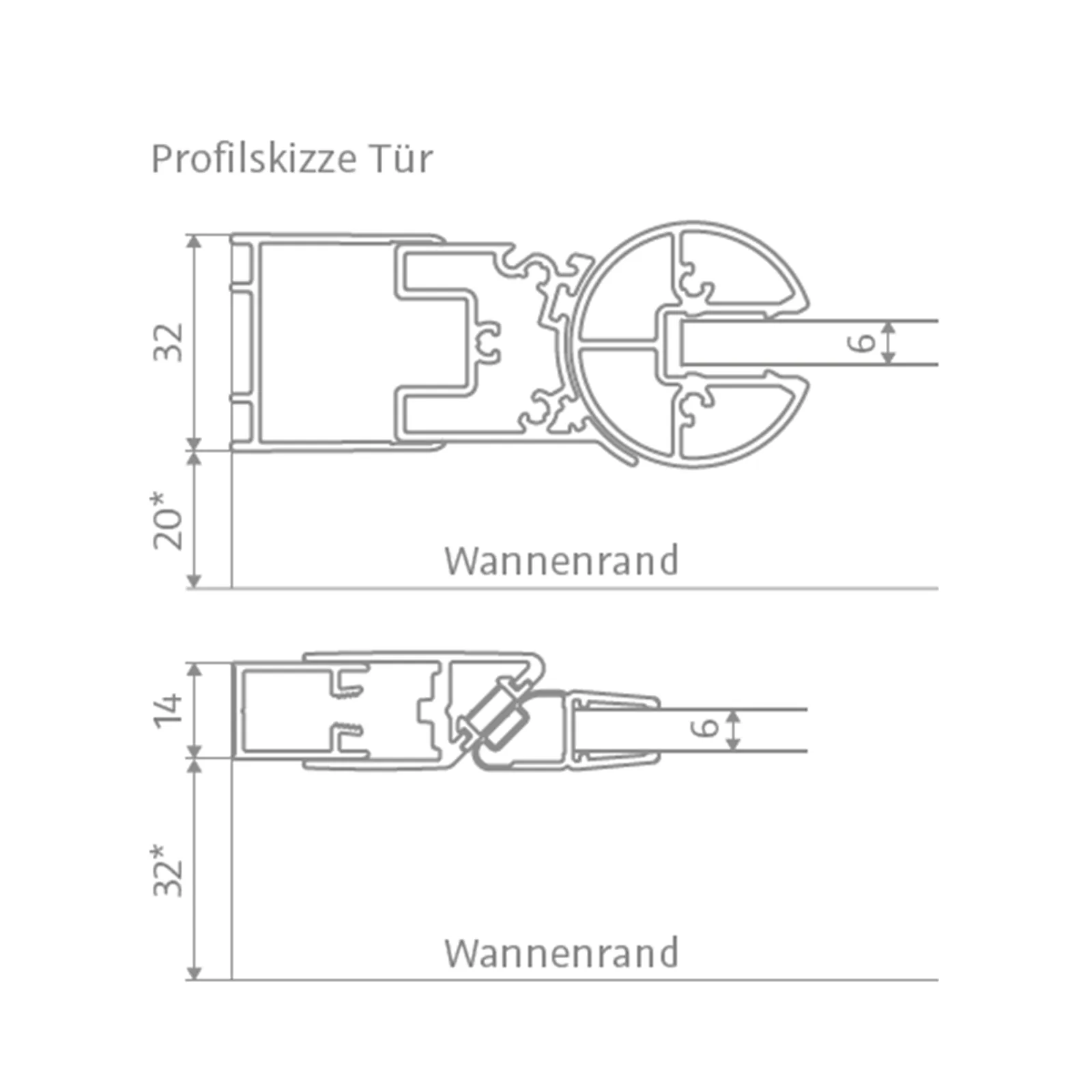 HSK Exklusiv 2.0 Nischentür Drehfalttür 100x200xm-LA-01-Chrom-optik-Nebel-mit TwinSeal Beschichtung
