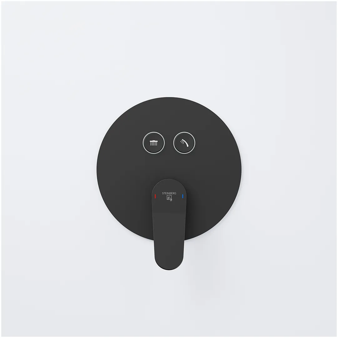 Steinberg Serie 340 Wannen-Brause-Armatur Schwarz-Matt Steinberg Serie 340 Wannen-Brause-Armatur Schwarz-Matt