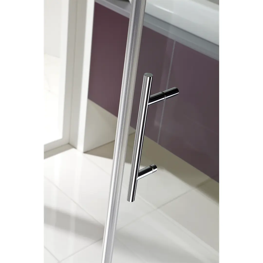 HSK Favorit Nova Pendeltür Nische 75cm Alu Silber-matt-Klar hell HSK Favorit Nova Pendeltür Nische 100cm 2-tlg Chrom-optik-Linea 02-mit EGB