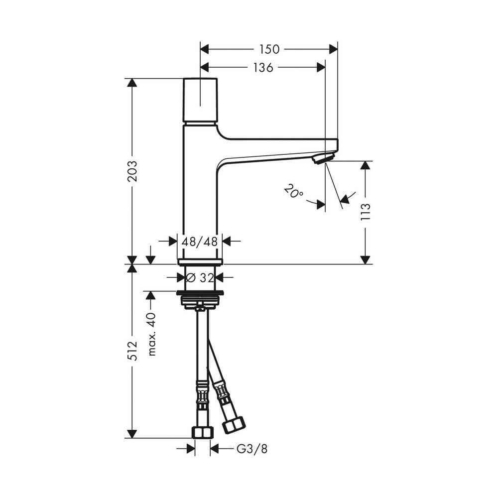 Hansgrohe Waschtischmischer 110 Metropol Select Hansgrohe Waschtischmischer 110 Metropol Select