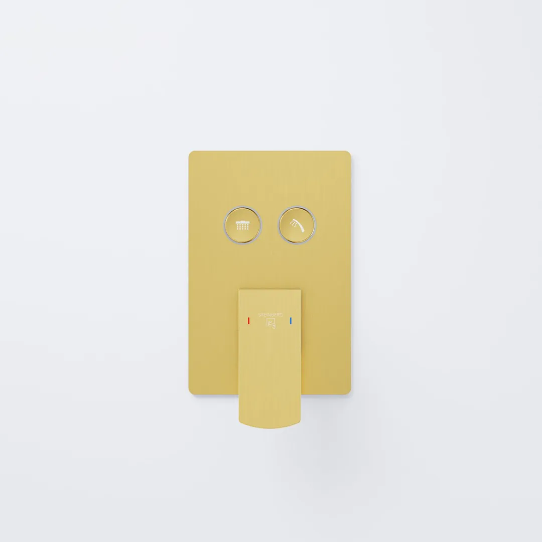Steinberg Serie 342 Dusch-Badewannen Einhebelmischer Brushed Gold