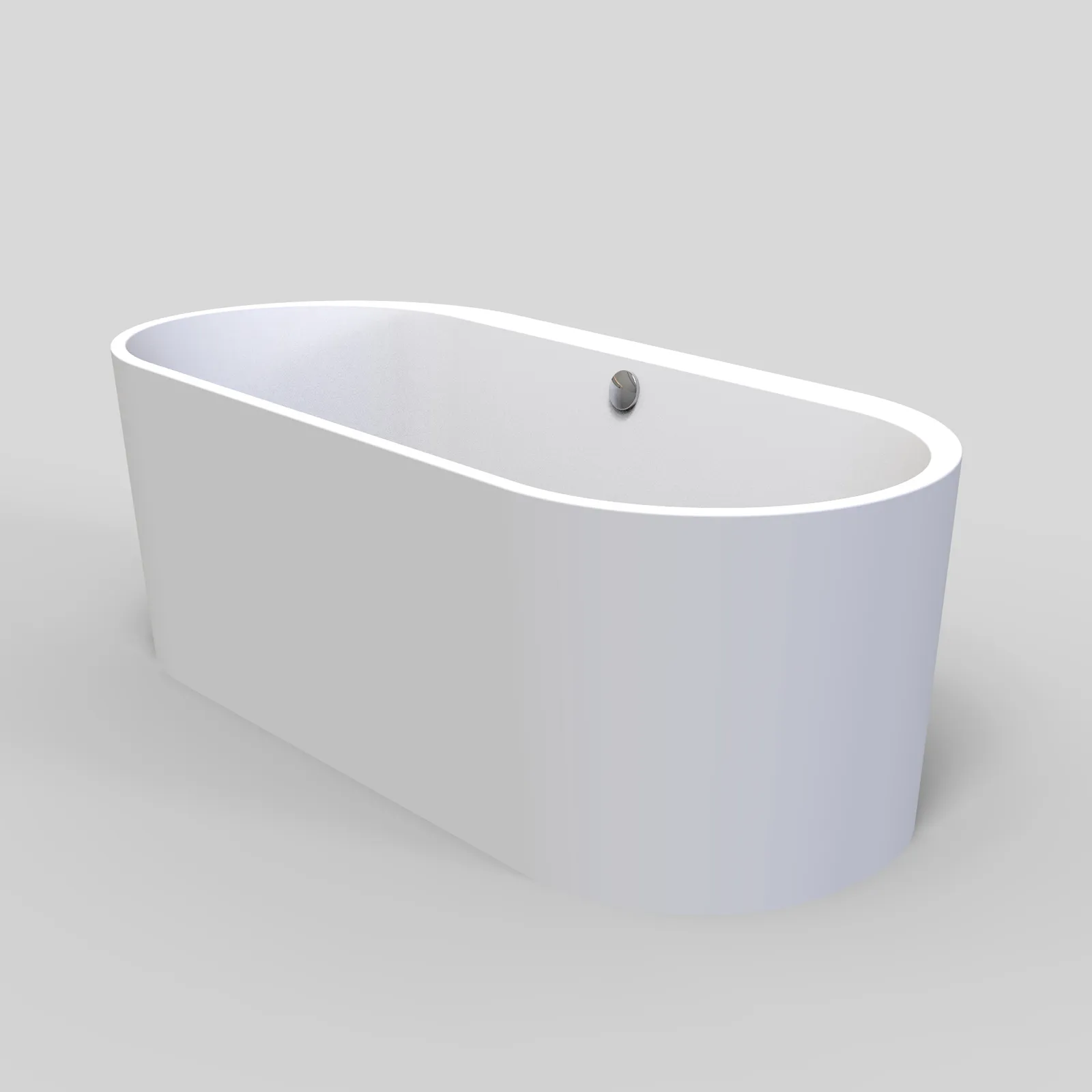 Schröder Freistehende Badewanne Themse Fine F 180 mit Schürze 178,5x75x46/60 cm