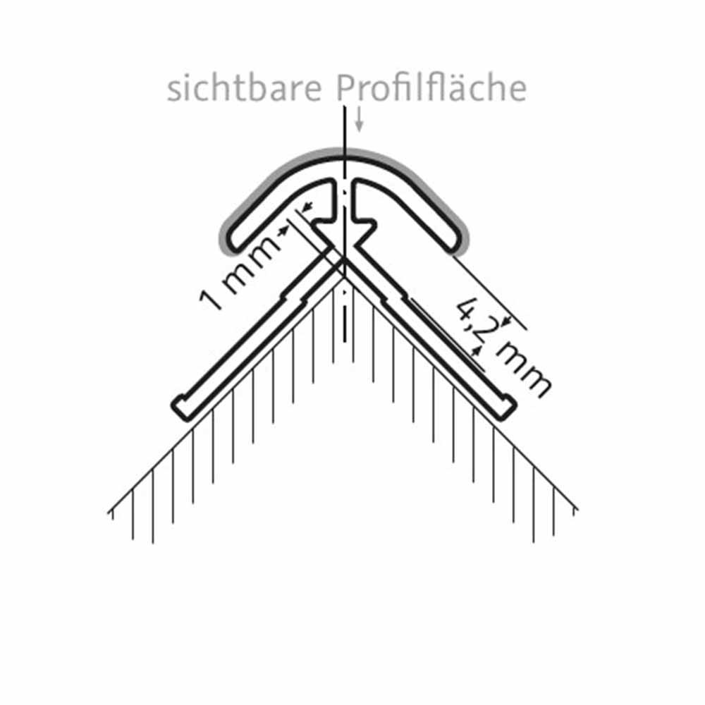HSK Wandverkleidungssystem RenoDeco - Eckprofil außen - rund HSK Wandverkleidungssystem RenoDeco - Eckprofil außen - rund